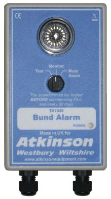 tank overfill/bund alarms